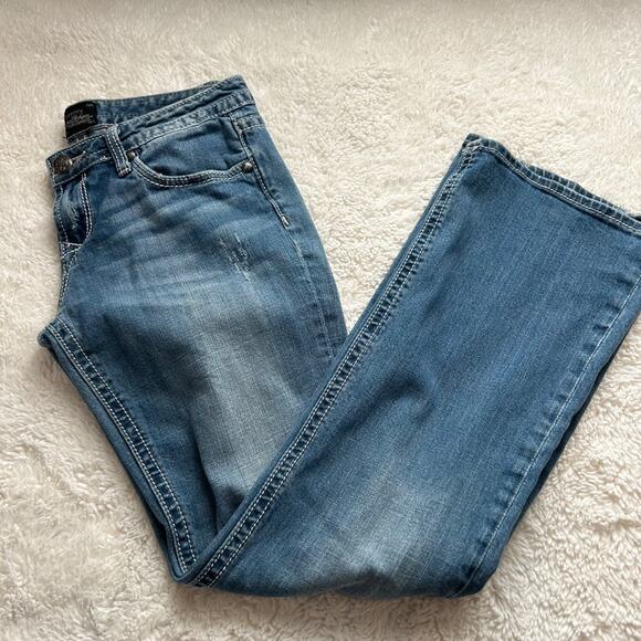 Rerock for Express Denim - Rerock Express Womens LR Bootcut Jeans 8 Cotton Y2K VTG Western Cowgirl Rock